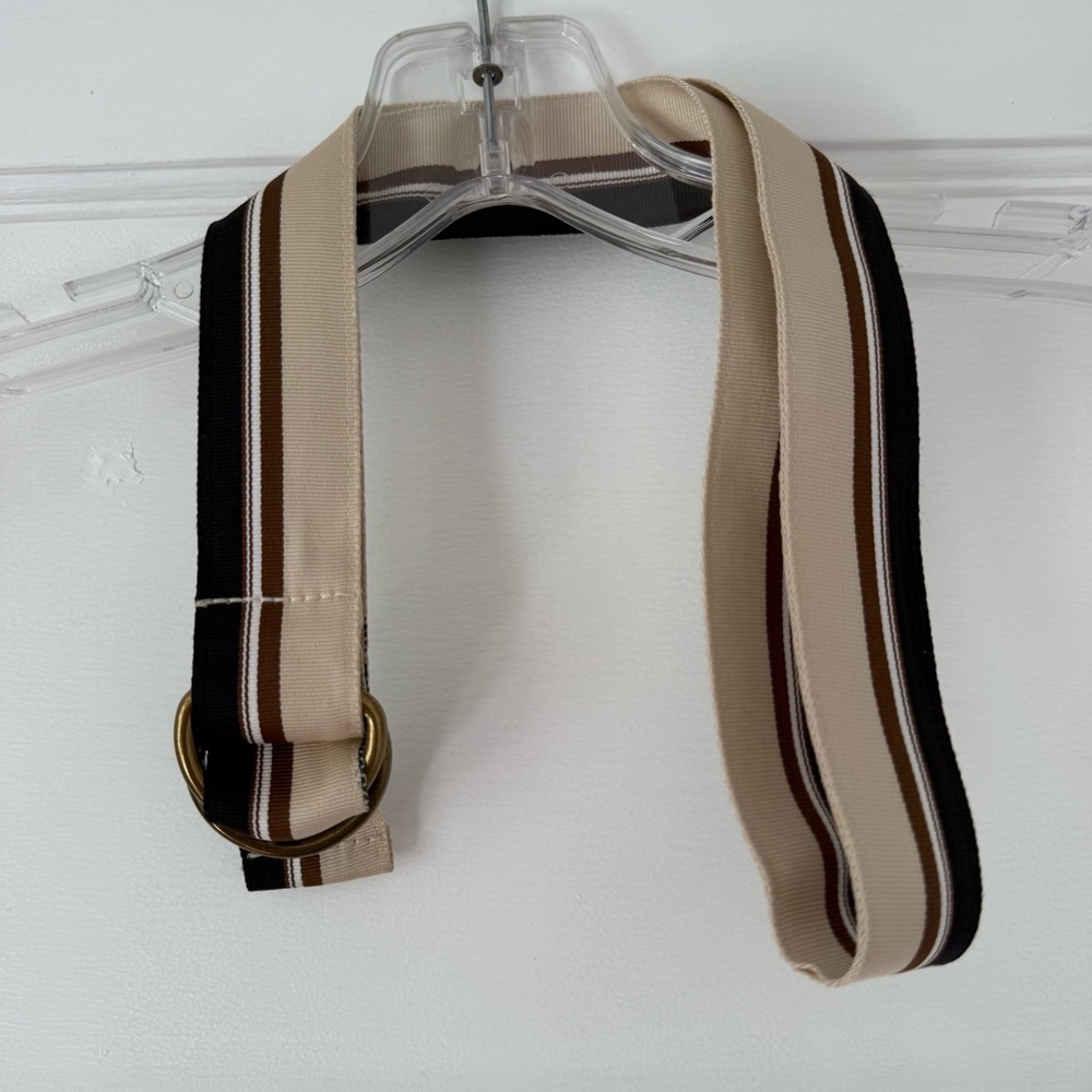 Stripe Tech Belt - Tan
